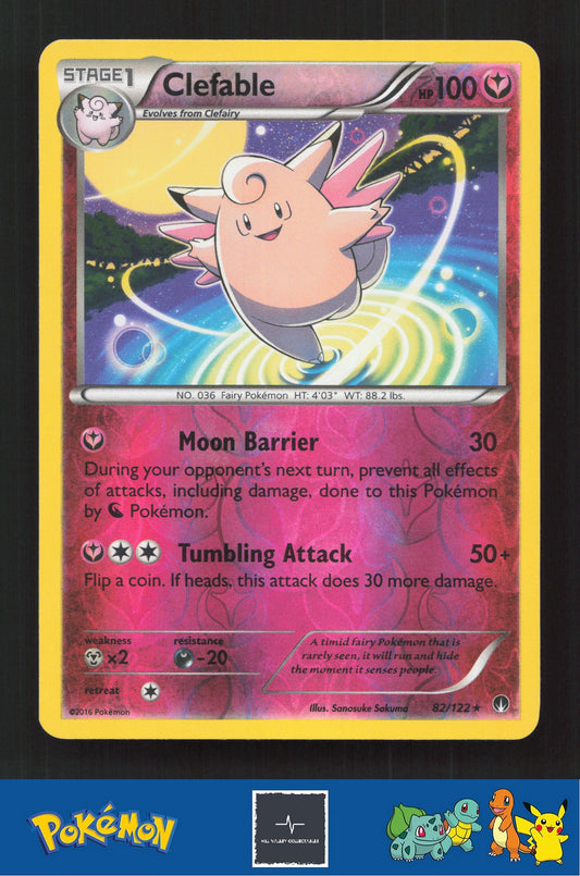 2015 Pokemon XY BREAKpoint 82/122 Clefable Reverse