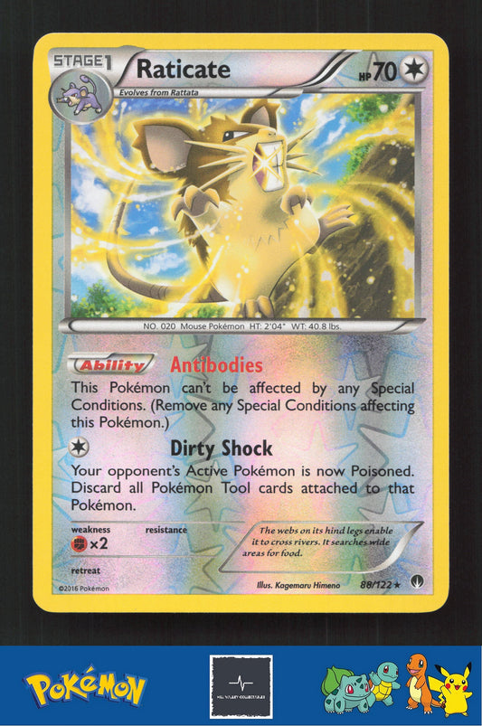 2015 Pokemon XY BREAKpoint 88/122 Raticate Reverse