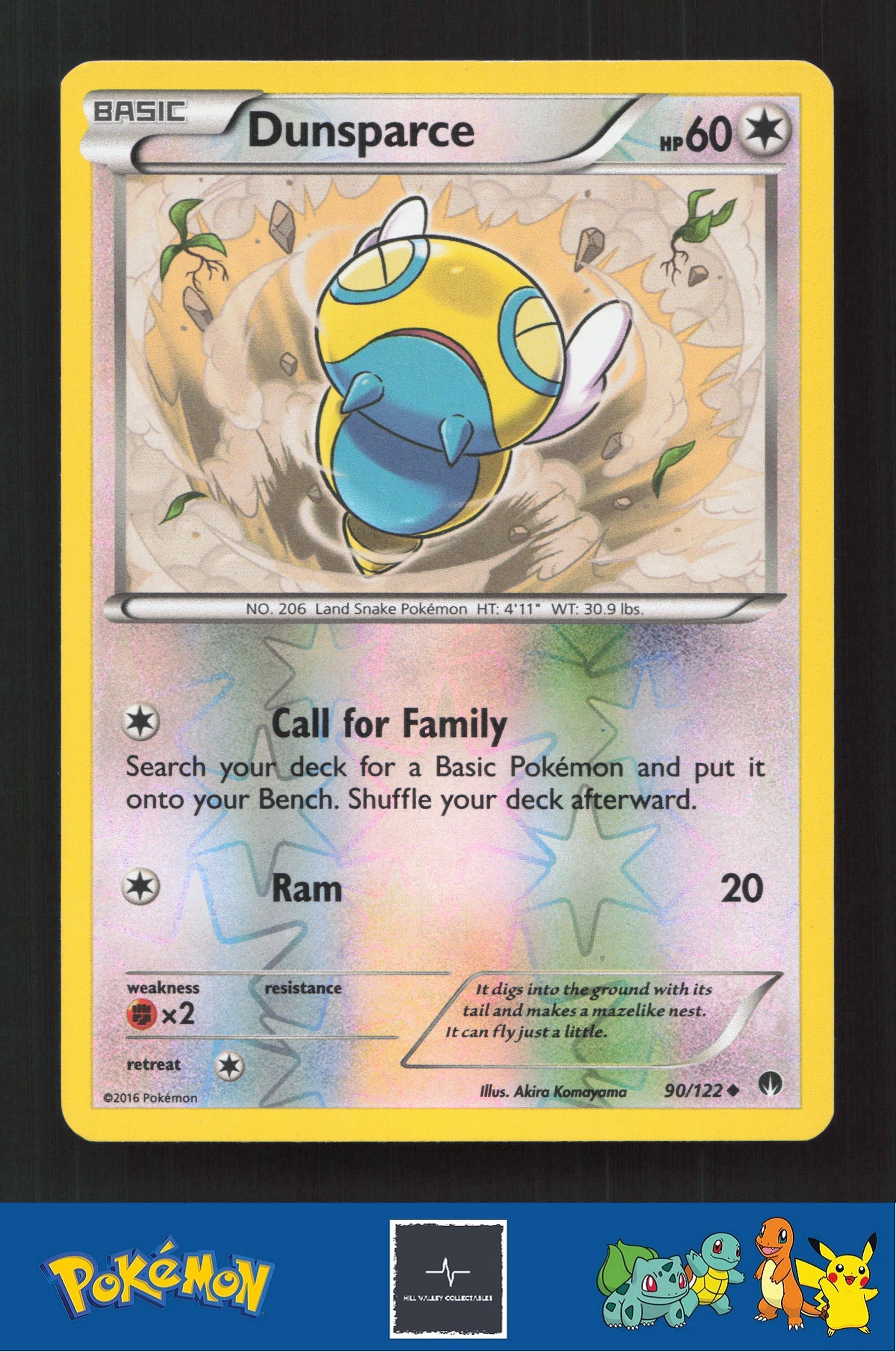 2015 Pokemon XY BREAKpoint 90/122 Dunsparce Reverse