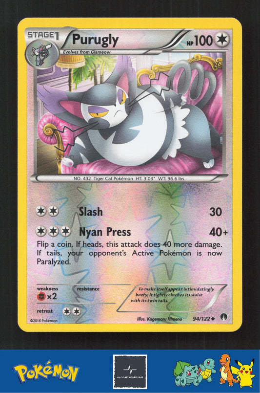 2015 Pokemon XY BREAKpoint 94/122 Purugly Reverse