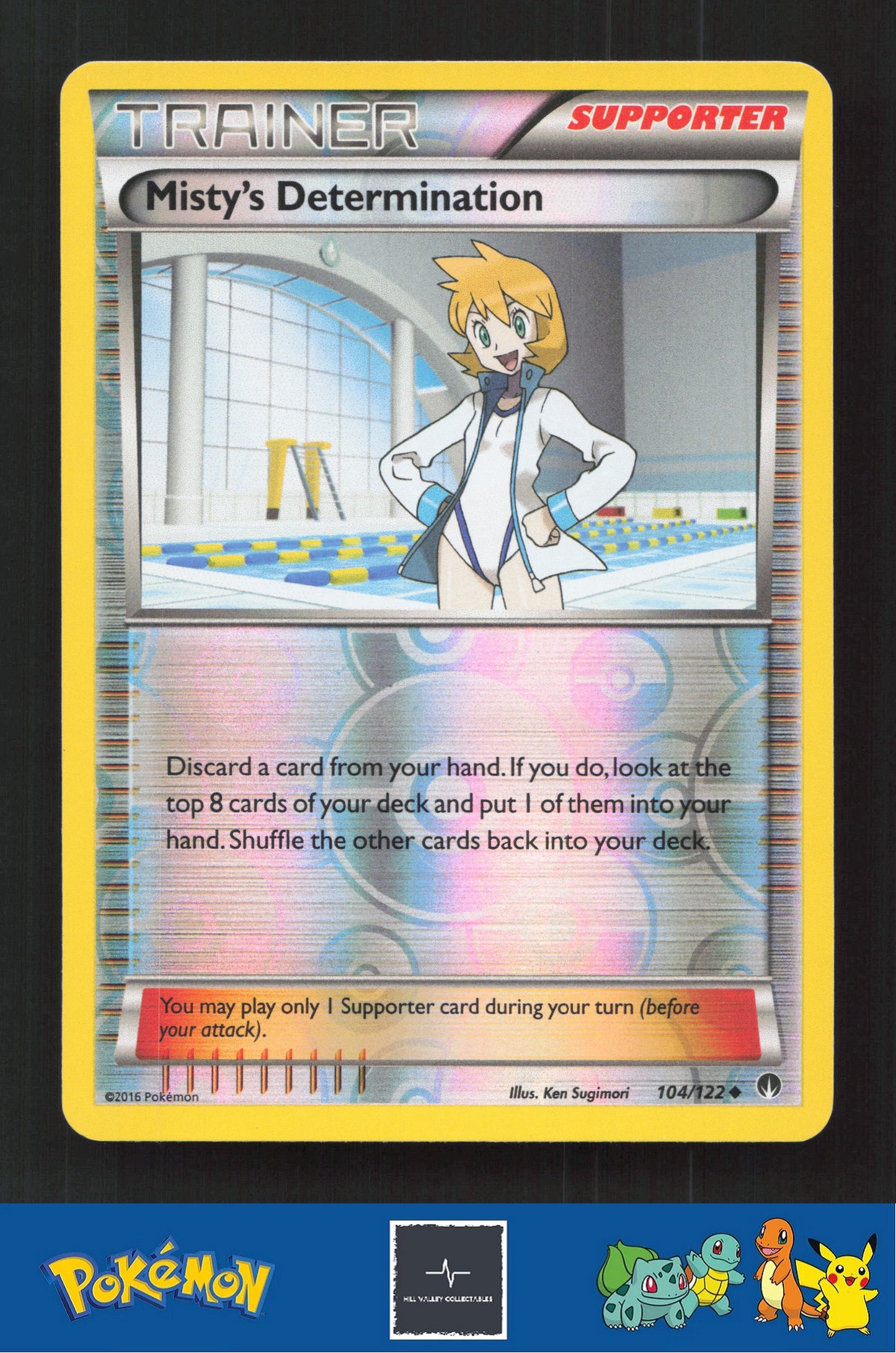 2015 Pokemon XY BREAKpoint 104/122 Misty's Determination Reverse