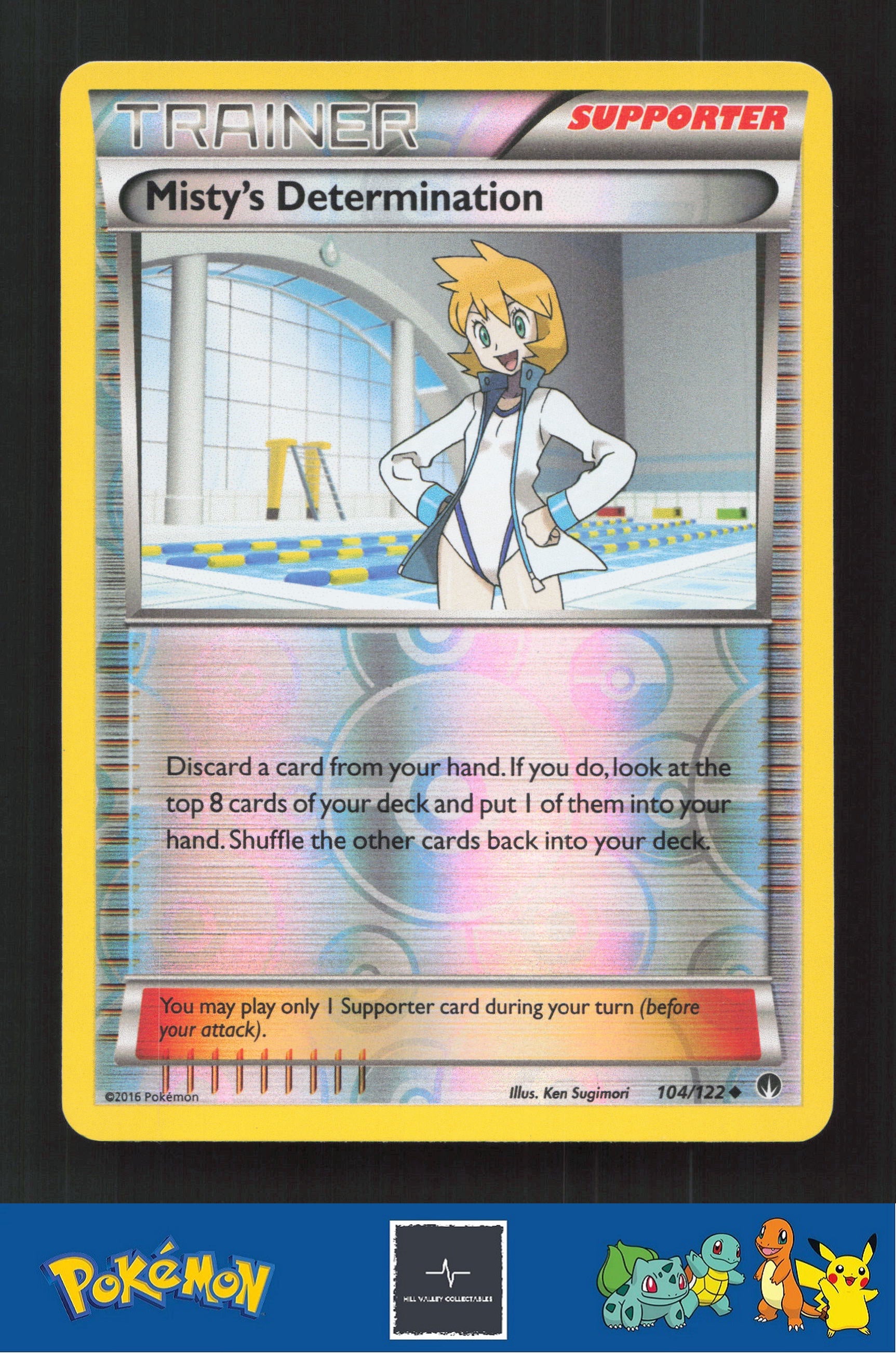 2015 Pokemon XY BREAKpoint 104/122 Misty's Determination Reverse