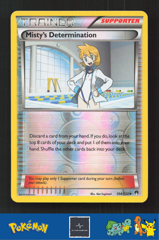 2015 Pokemon XY BREAKpoint 104/122 Misty's Determination Reverse