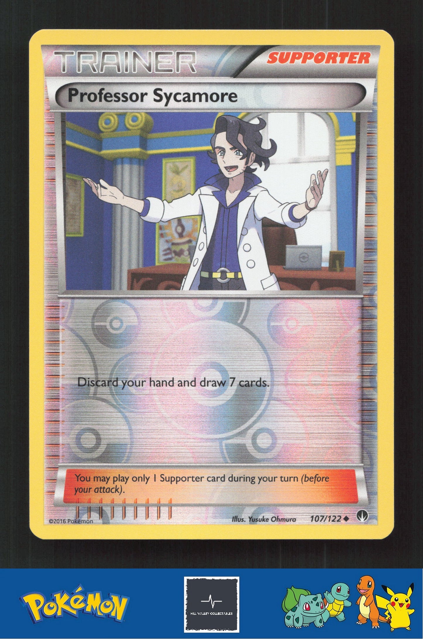 2015 Pokemon XY BREAKpoint 107/122 Professor Sycamore Reverse