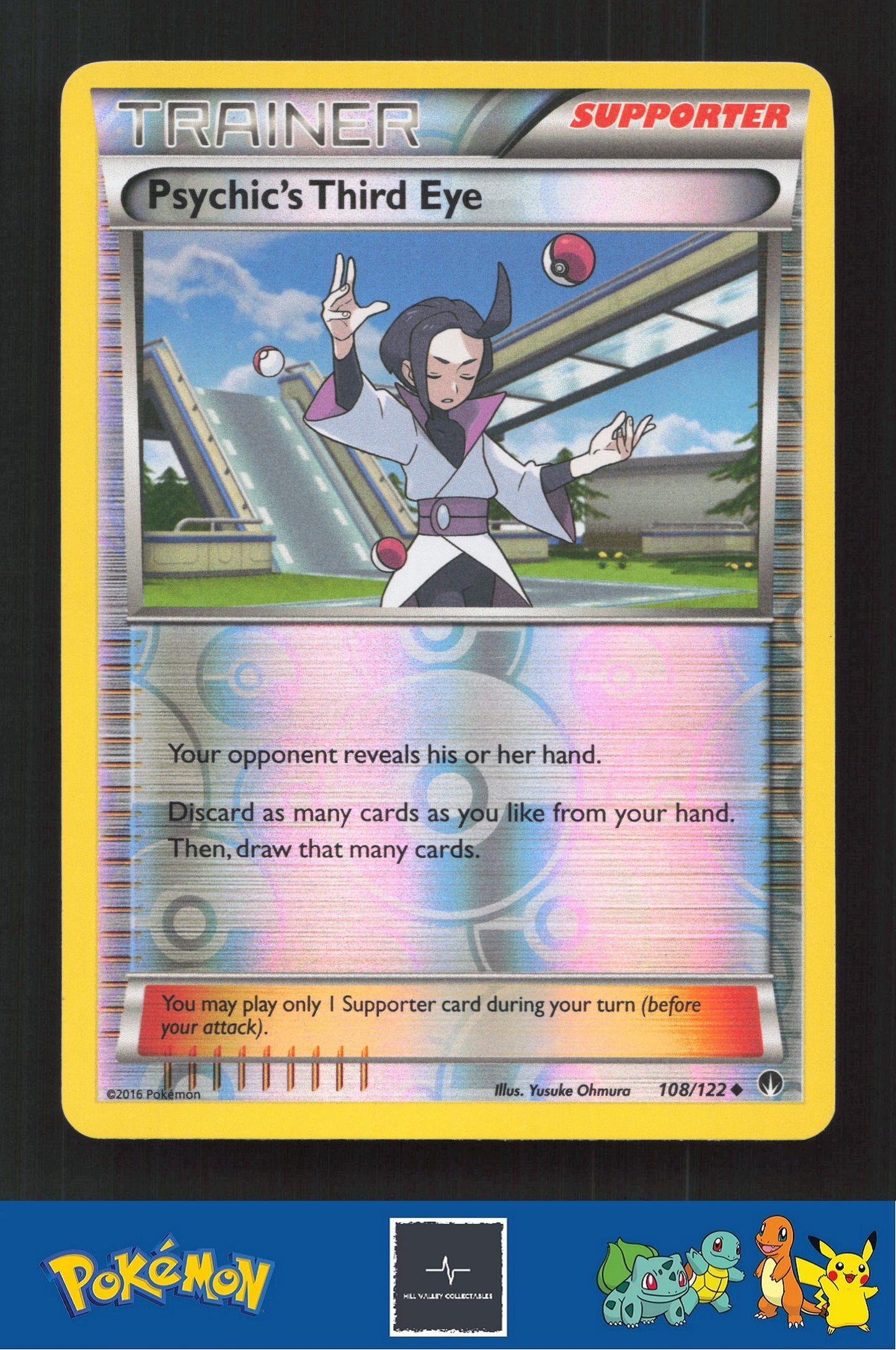 2015 Pokemon XY BREAKpoint 108/122 Psychic's Third Eye Reverse