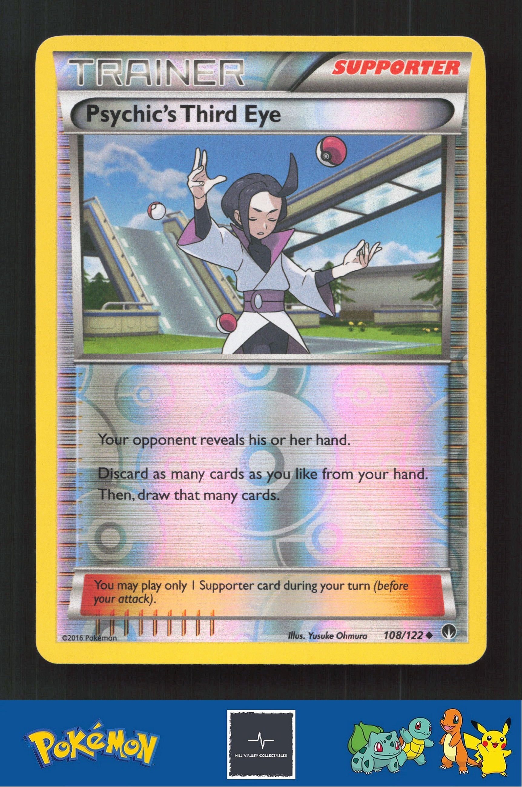 2015 Pokemon XY BREAKpoint 108/122 Psychic's Third Eye Reverse
