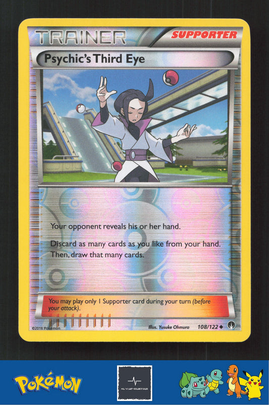 2015 Pokemon XY BREAKpoint 108/122 Psychic's Third Eye Reverse