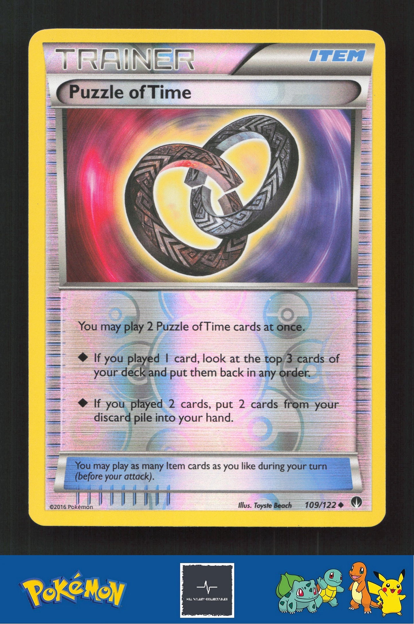 2015 Pokemon XY BREAKpoint 109/122 Puzzle of Time Reverse