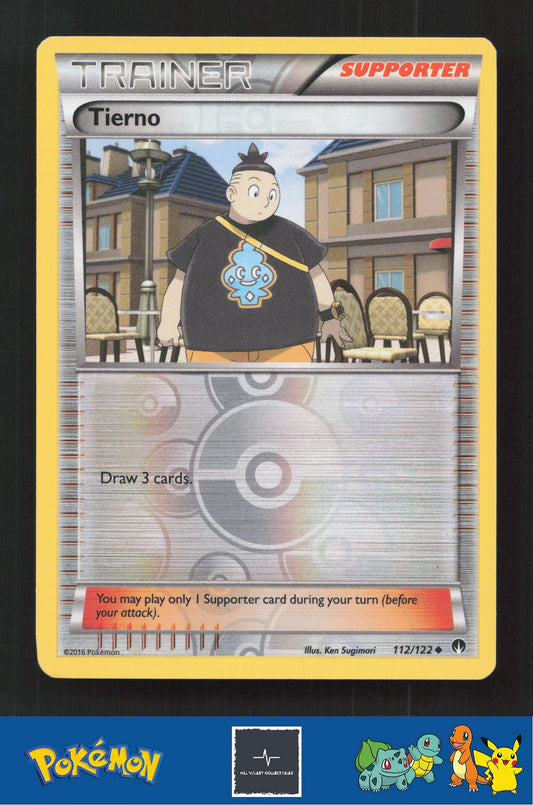 2015 Pokemon XY BREAKpoint 112/122 Tierno Reverse