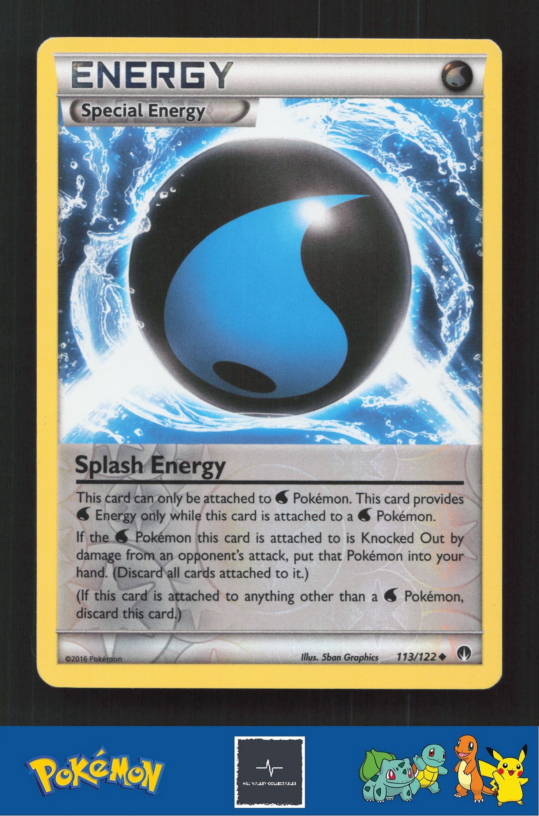 2015 Pokemon XY BREAKpoint 113/122 Splash Energy Reverse