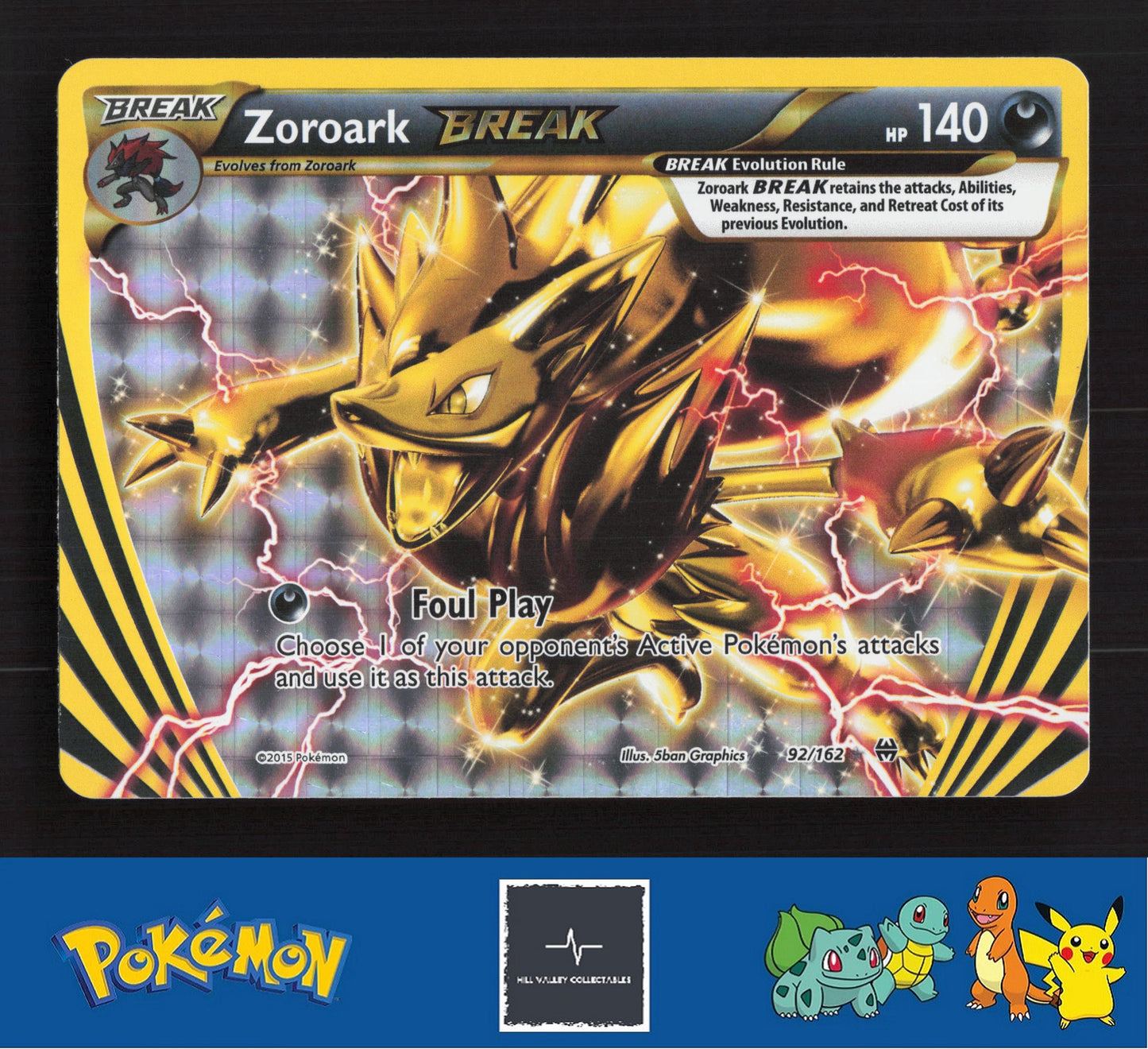 2015 Pokemon XY BREAKthrough 92/162 Zoroark BREAK