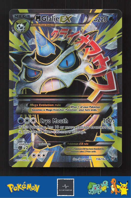 2015 Pokemon XY BREAKthrough 156/162 M Glalie EX
