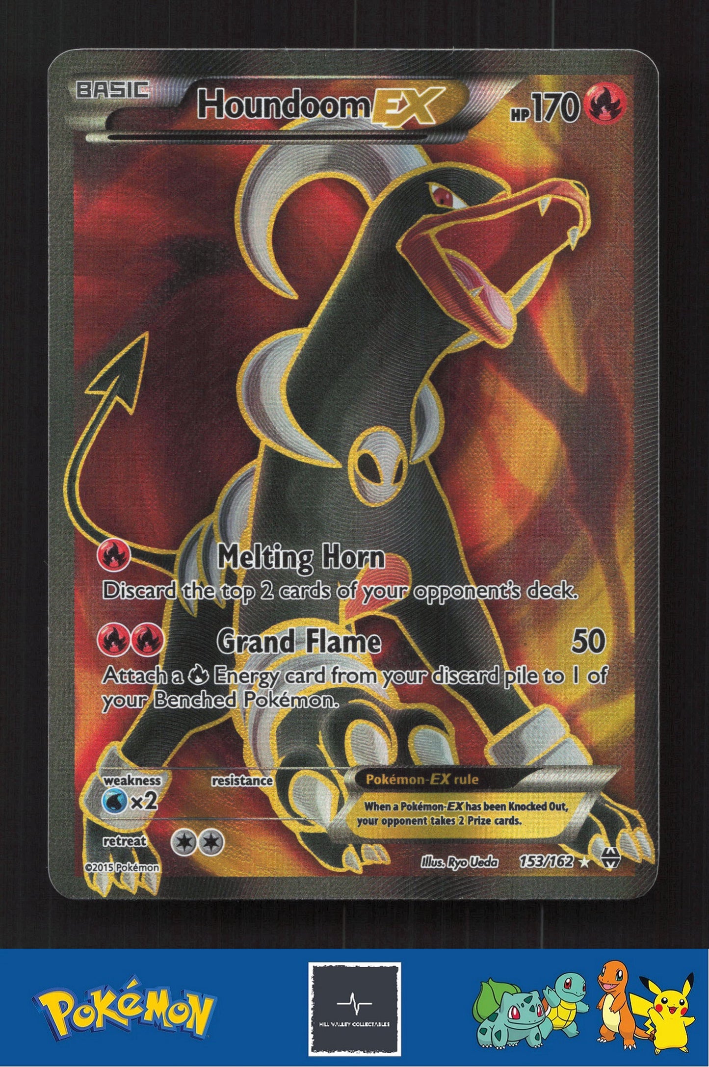2015 Pokemon XY BREAKthrough 153/162 Houndoom EX