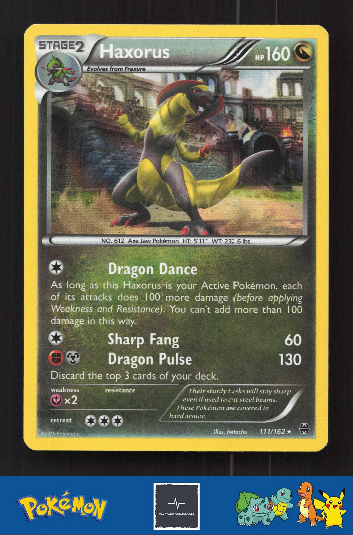 2015 Pokemon XY BREAKthrough 111/162 Haxorus Holo