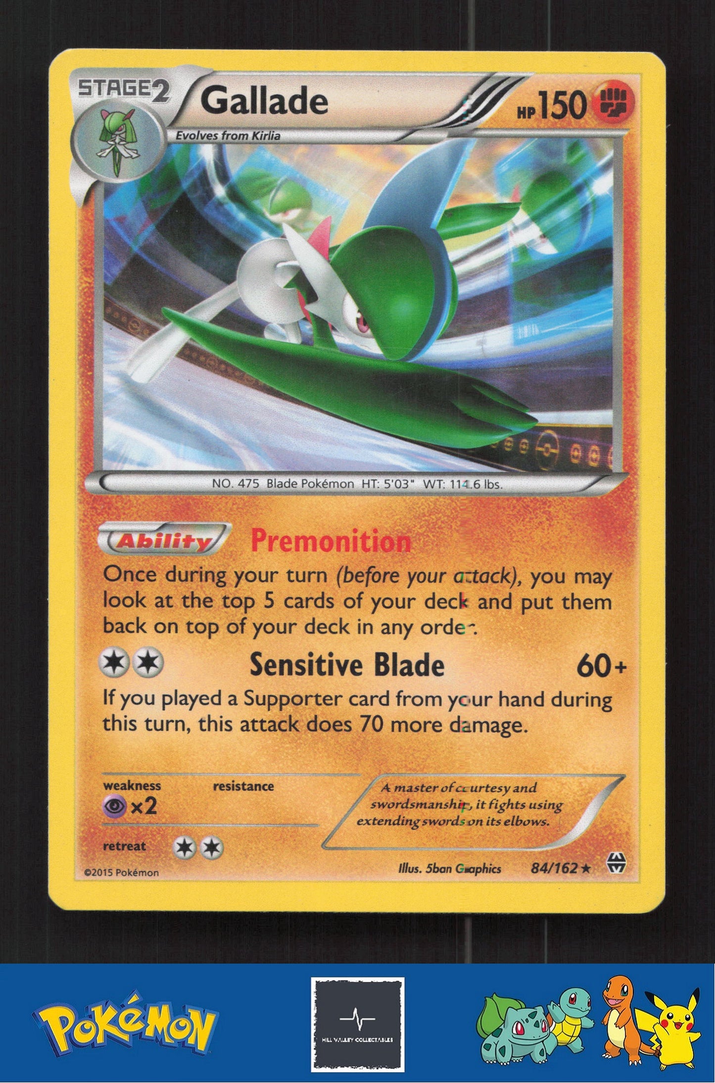 2015 Pokemon XY BREAKthrough 84/162 Gallade Holo