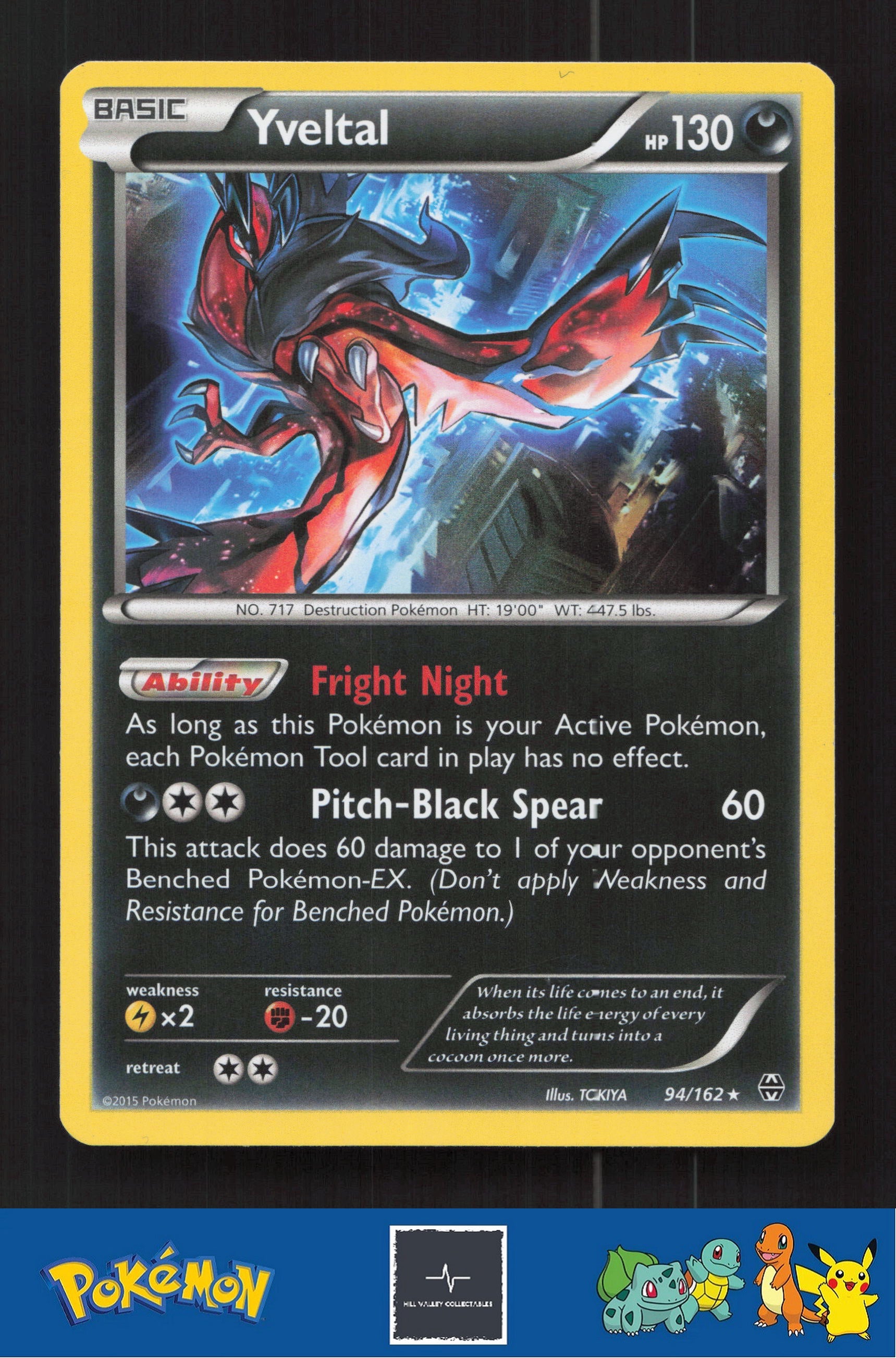 2015 Pokemon XY BREAKthrough 94/162 Yveltal Holo