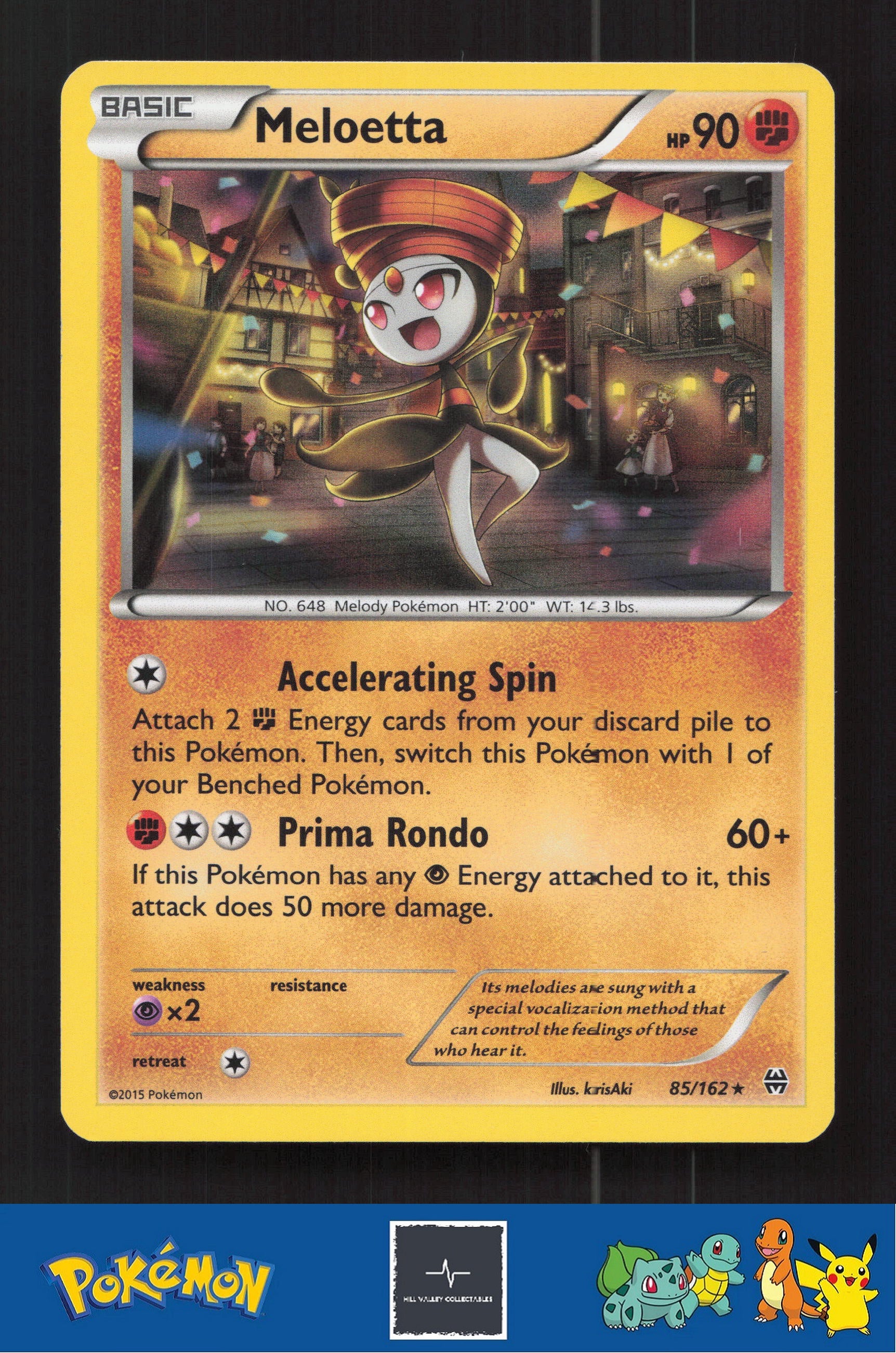 2015 Pokemon XY BREAKthrough 85/162 Meloetta Holo