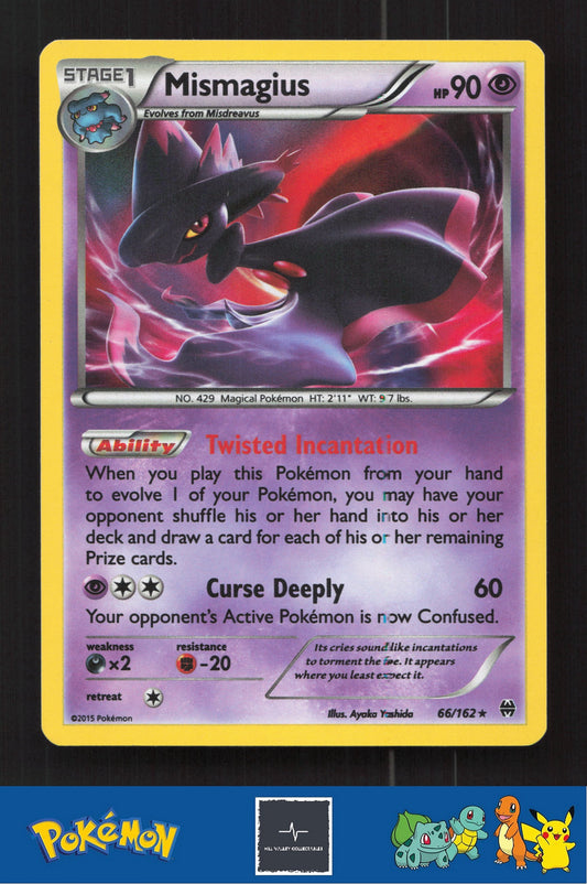 2015 Pokemon XY BREAKthrough 66/162 Mismagius Holo