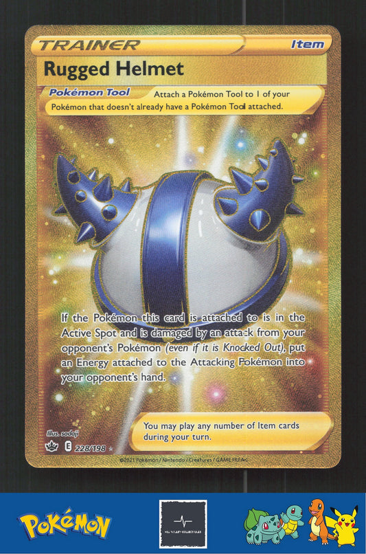 2021 Pokemon SWSH Chilling Reign 228/198 Rugged Helmet