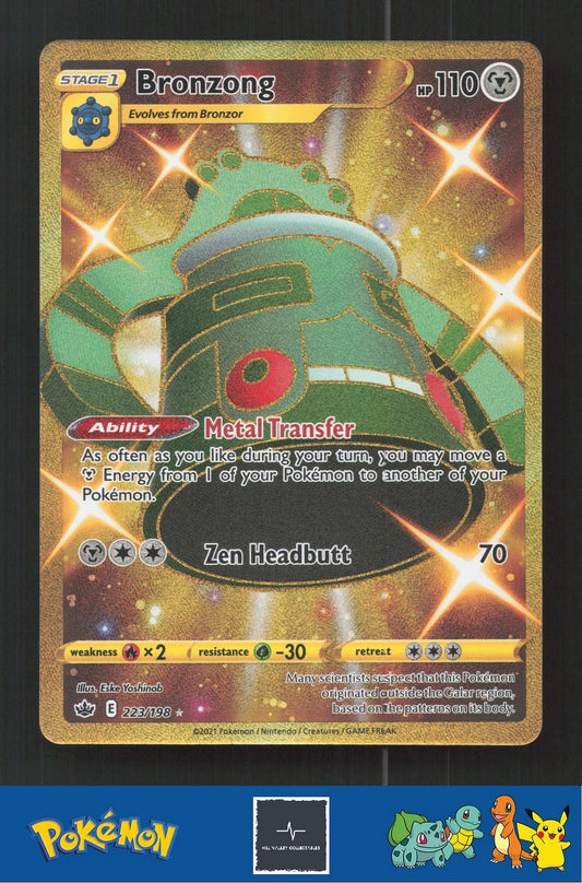 2021 Pokemon SWSH Chilling Reign 223/198 Bronzong