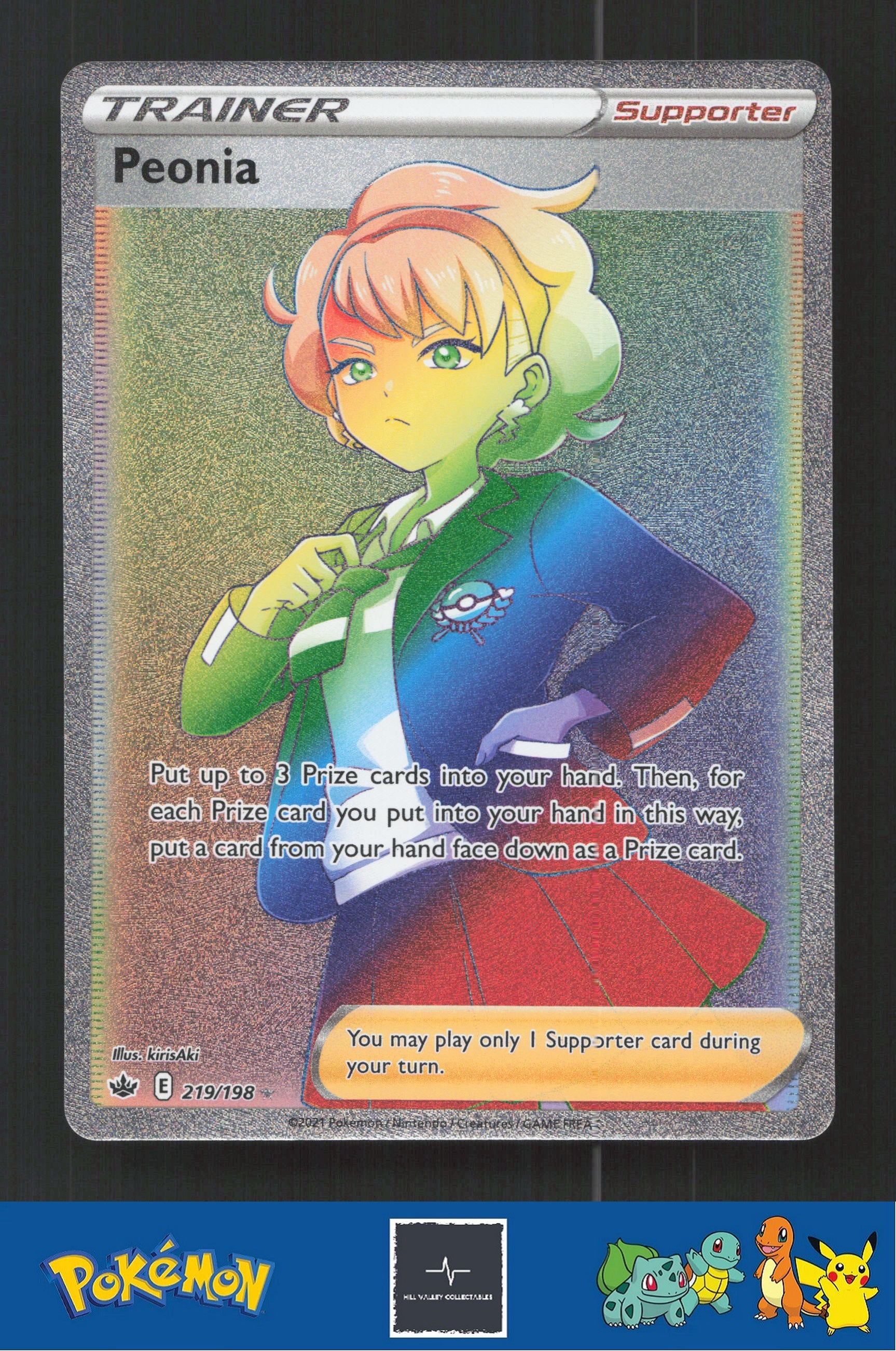 2021 Pokemon SWSH Chilling Reign 219/198 Peonia