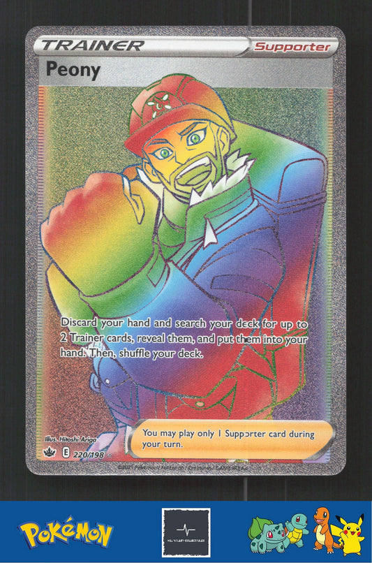 2021 Pokemon SWSH Chilling Reign 220/198 Peony