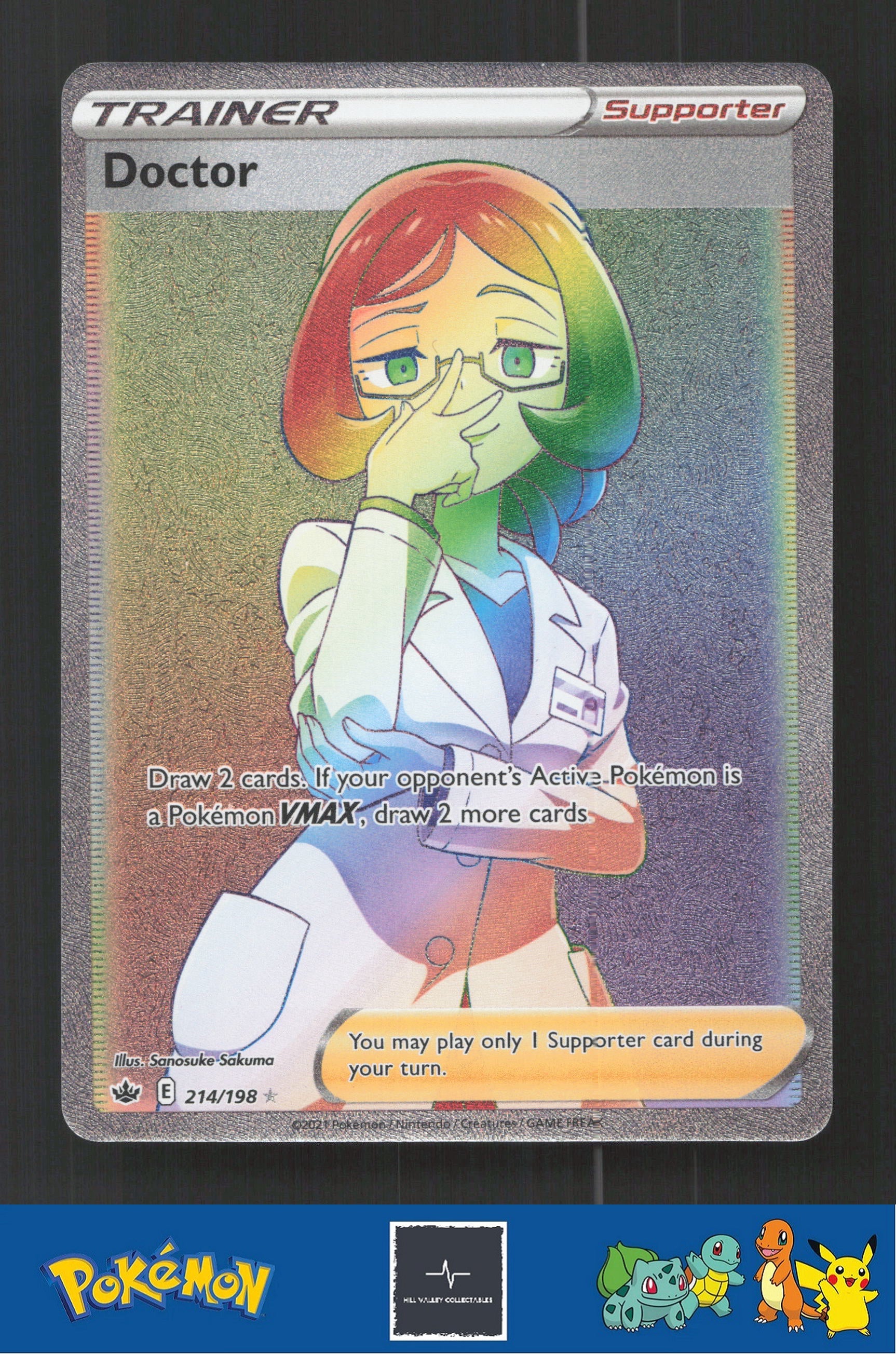 2021 Pokemon SWSH Chilling Reign 214/198 Doctor