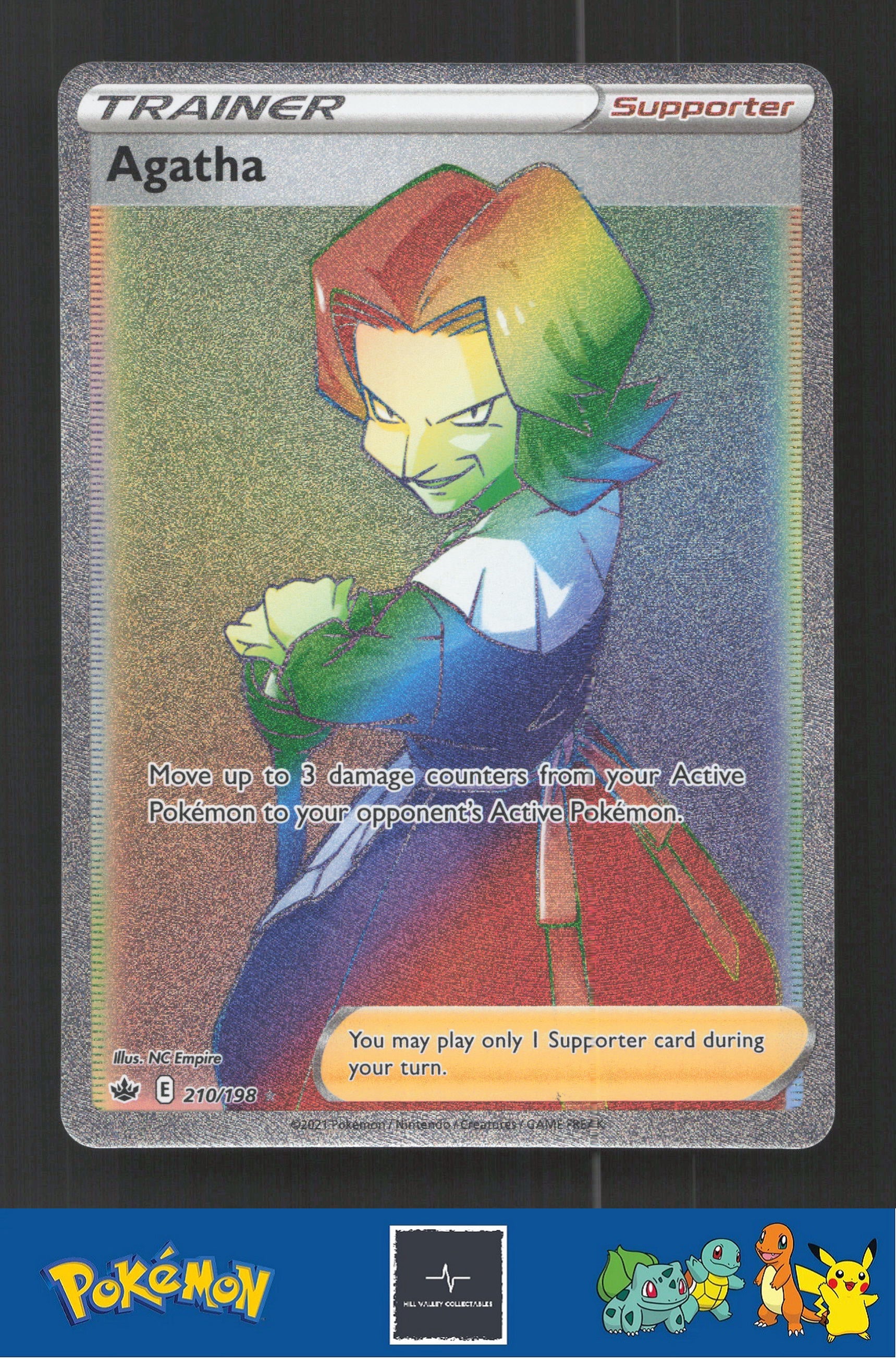 2021 Pokemon SWSH Chilling Reign 210/198 Agatha