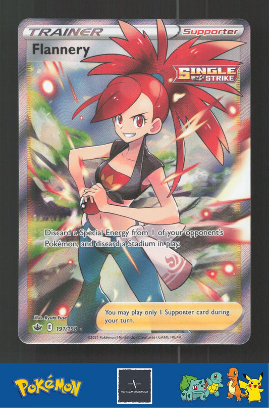 2021 Pokemon SWSH Chilling Reign 191/198 Flannery