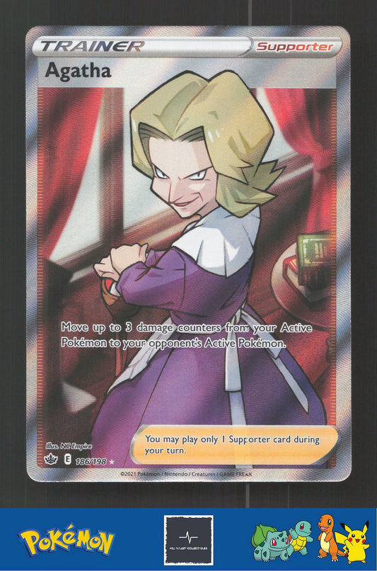 2021 Pokemon SWSH Chilling Reign 186/198 Agatha