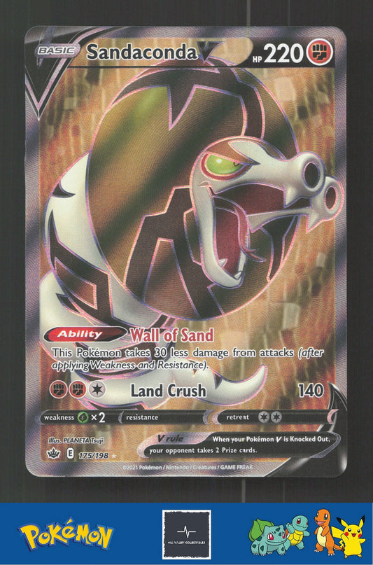 2021 Pokemon SWSH Chilling Reign 175/198 Sandaconda V