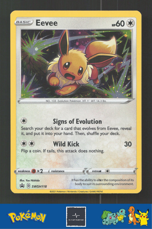 2021 Pokemon SWSH: Sword & Shield Promo Cards SWSH118 Eevee