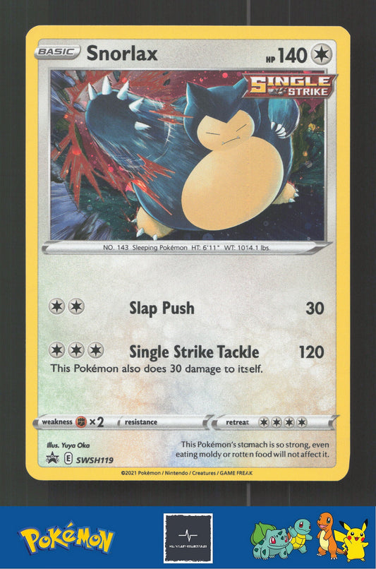 2021 Pokemon SWSH: Sword & Shield Promo Cards SWSH119 Snorlax