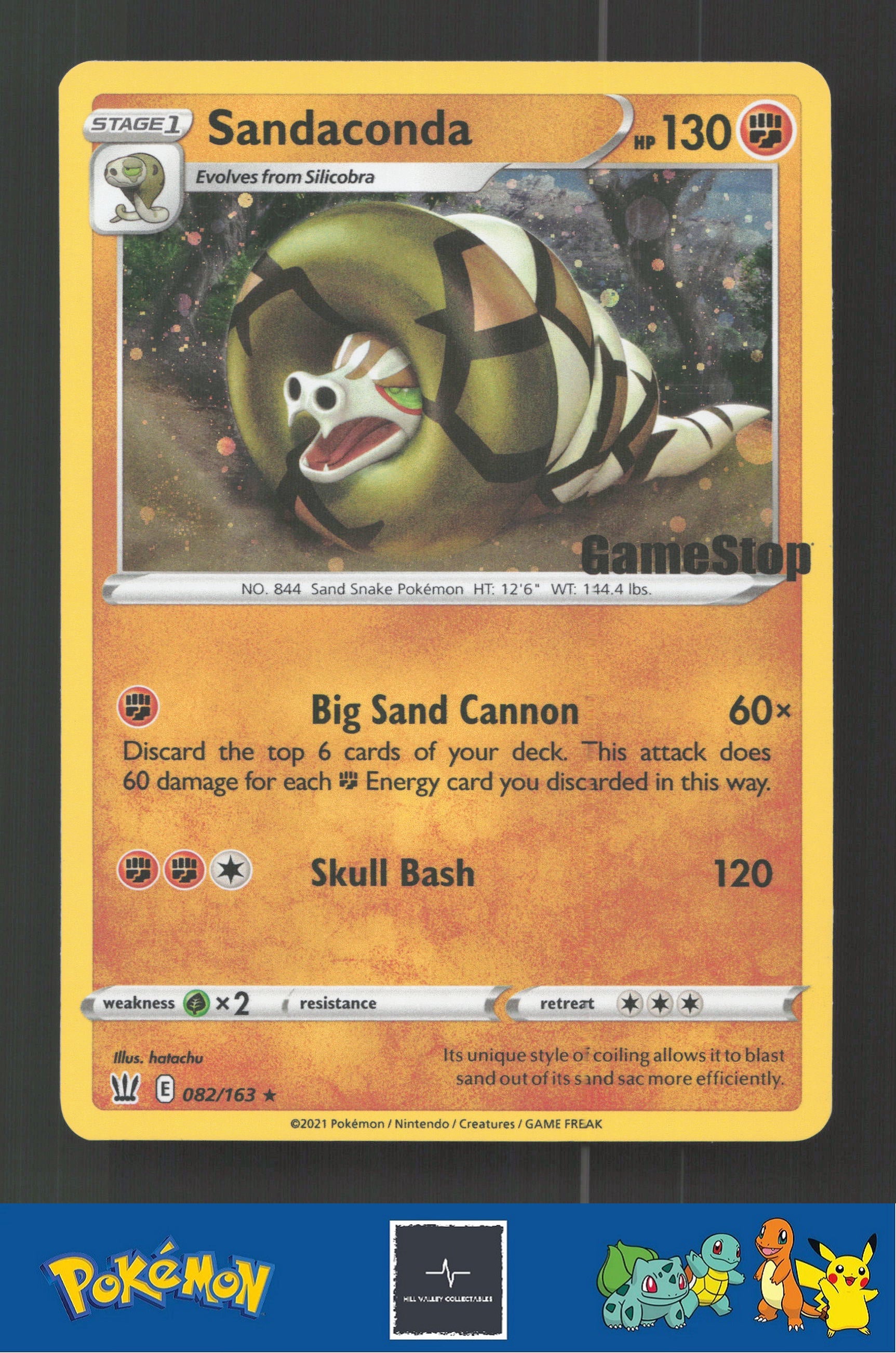 2021 Pokemon SWSH: Sword & Shield Promo Cards 082/163 Sandaconda GameStop