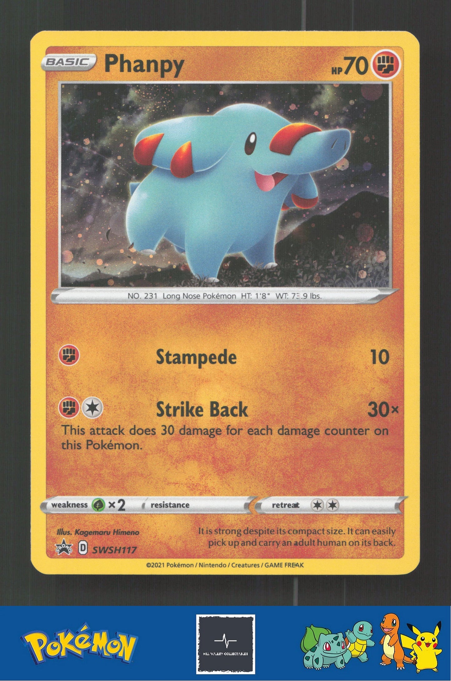2021 Pokemon SWSH: Sword & Shield Promo Cards SWSH117 Phanpy