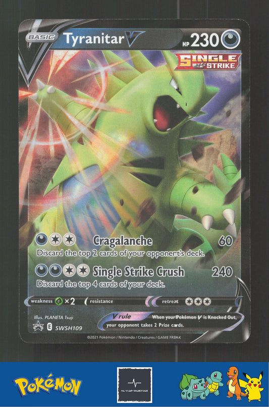 2021 Pokemon SWSH: Sword & Shield Promo Cards SWSH109 Tyranitar V