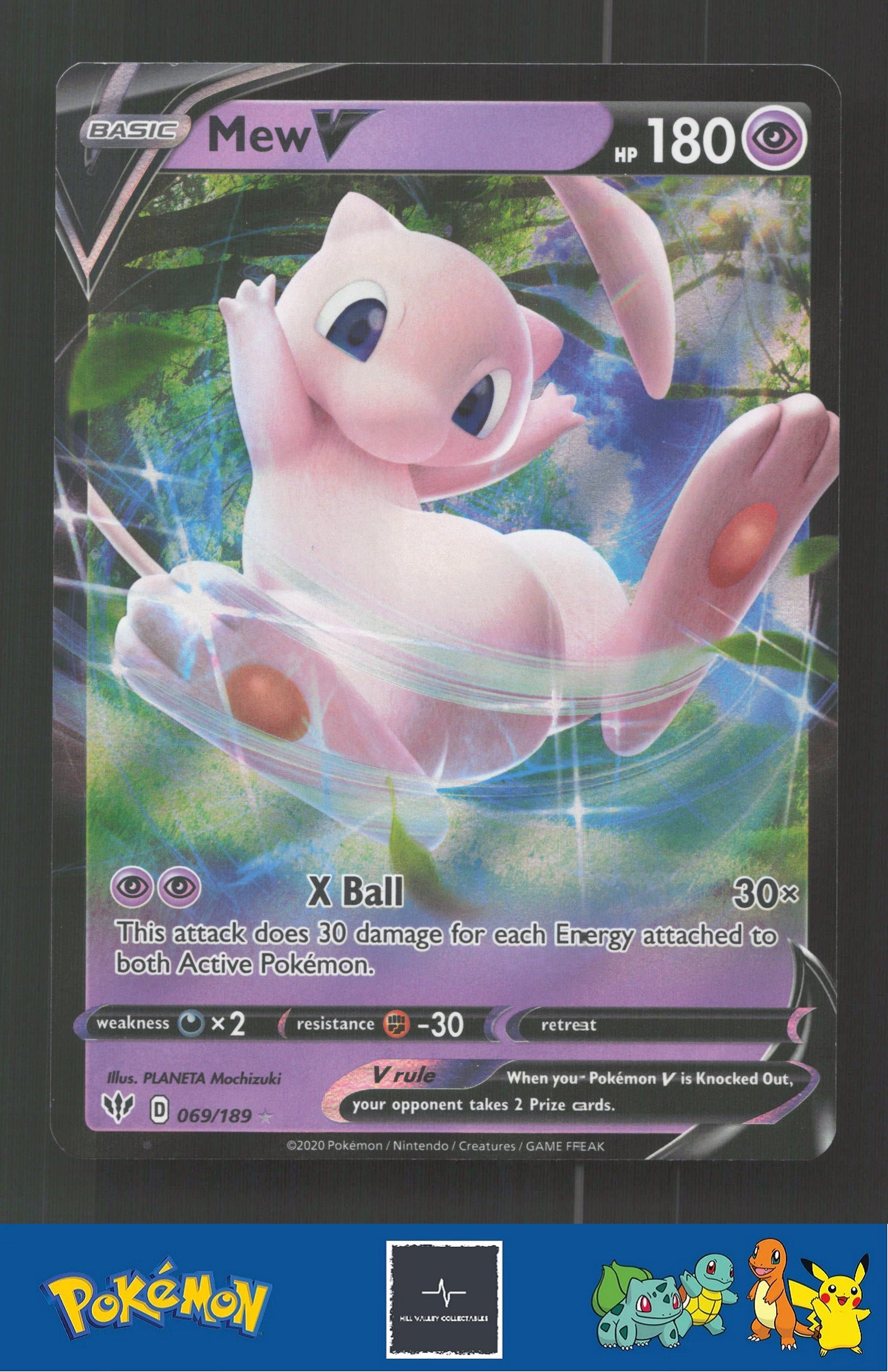 2021 Pokemon SWSH Darkness Ablaze 069/189 Mew V