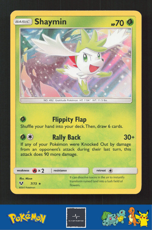 2017 Pokemon SM Shining Legends 7/73 Shaymin Holo