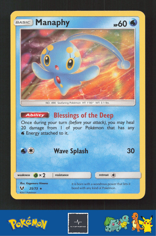 2017 Pokemon SM Shining Legends 25/73 Manaphy Holo