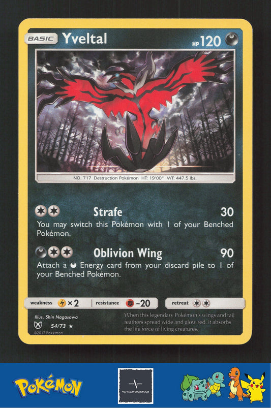 2017 Pokemon SM Shining Legends 54/73 Yveltal Holo