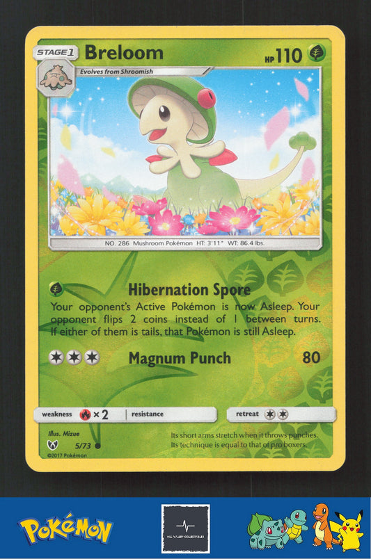 2017 Pokemon SM Shining Legends 5/73 Breloom Reverse