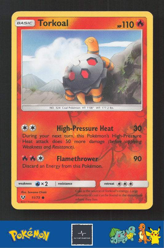 2017 Pokemon SM Shining Legends 11/73 Torkoal Reverse