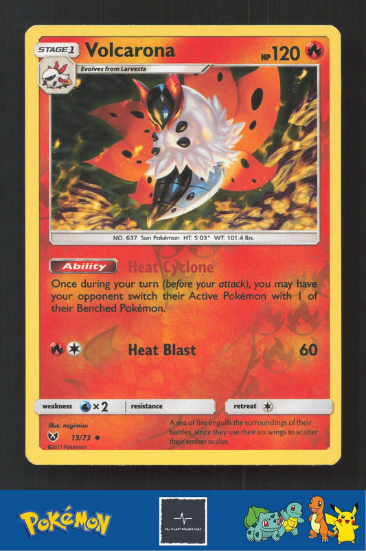 2017 Pokemon SM Shining Legends 13/73 Volcarona Reverse