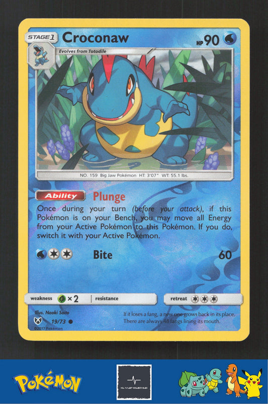 2017 Pokemon SM Shining Legends 19/73 Croconaw Reverse
