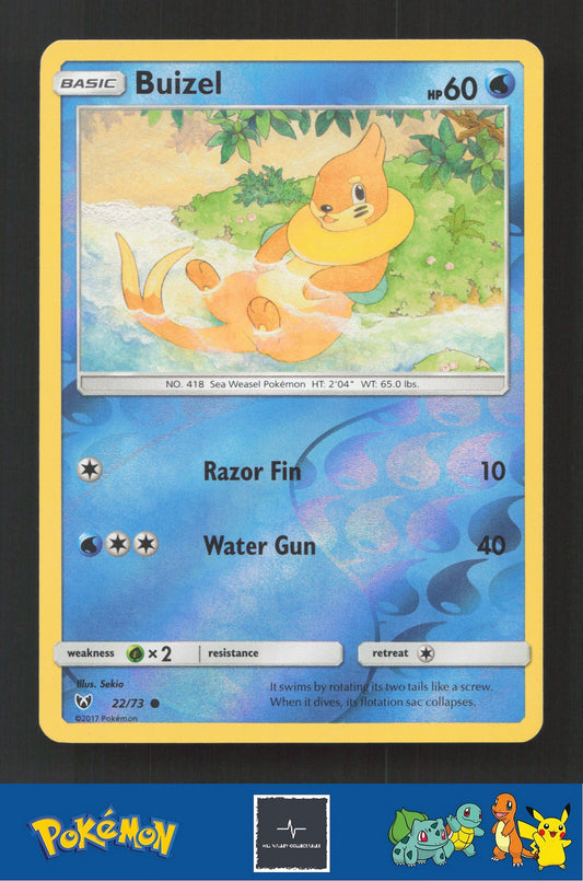 2017 Pokemon SM Shining Legends 22/73 Buizel Reverse