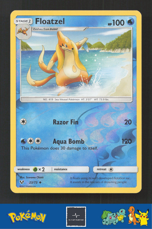 2017 Pokemon SM Shining Legends 23/73 Floatzel Reverse