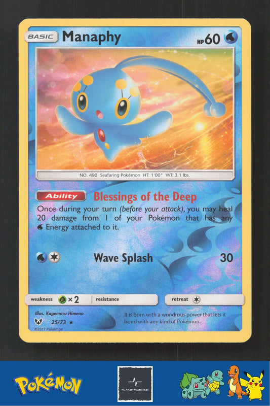 2017 Pokemon SM Shining Legends 25/73 Manaphy Reverse