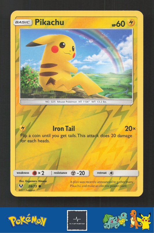 2017 Pokemon SM Shining Legends 28/73 Pikachu Reverse