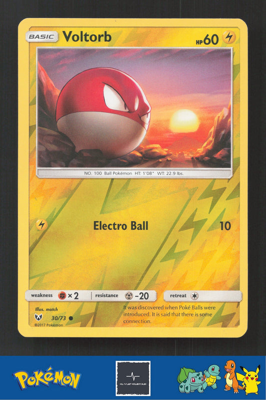2017 Pokemon SM Shining Legends 30/73 Voltorb Reverse