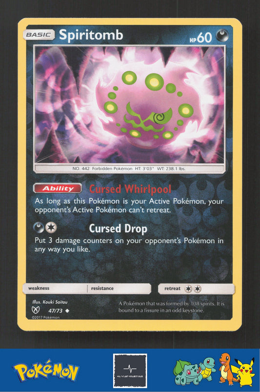 2017 Pokemon SM Shining Legends 47/73 Spiritomb Reverse